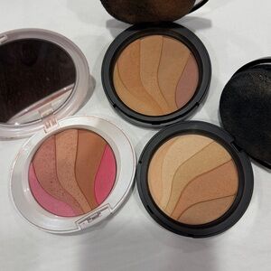 Elcie cosmetics tan and medium setting powder&coral reef multi dimensional blush